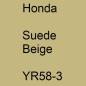 Preview: Honda, Suede Beige, YR58-3.